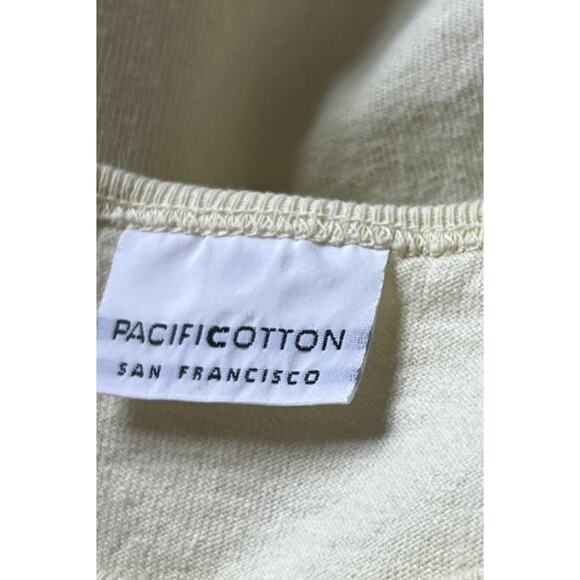 Pacific Cotton Pacificotton San Francisco Vtg Bryn Walker Yellow T-Shirt USA L - Picture 5 of 6